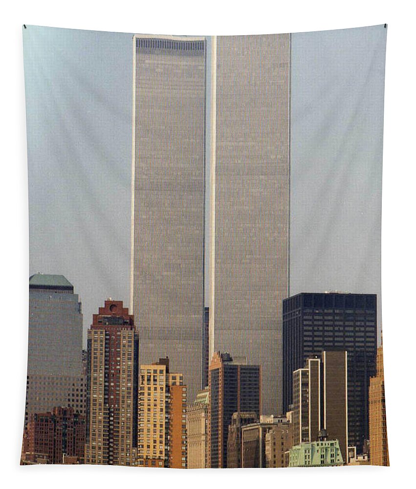 Twin Towers Tapestry featuring the photograph The Twin Towers by Inge Elewaut