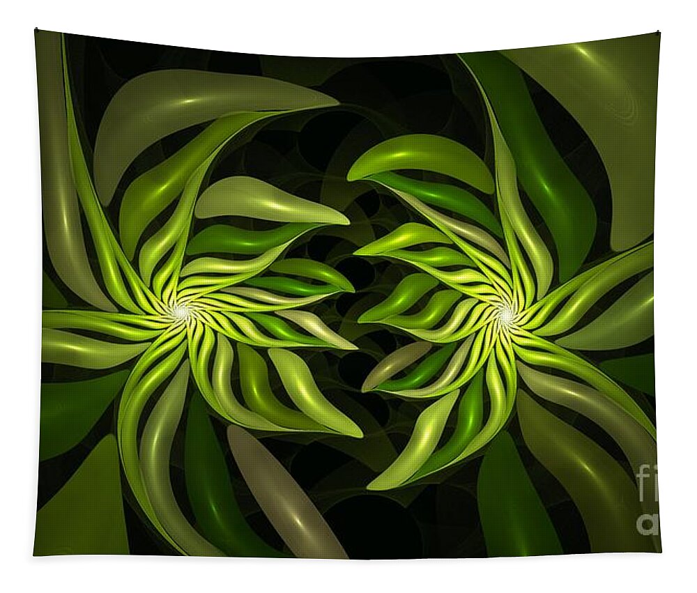 Plant Tapestry featuring the digital art The Twist by Doug Morgan