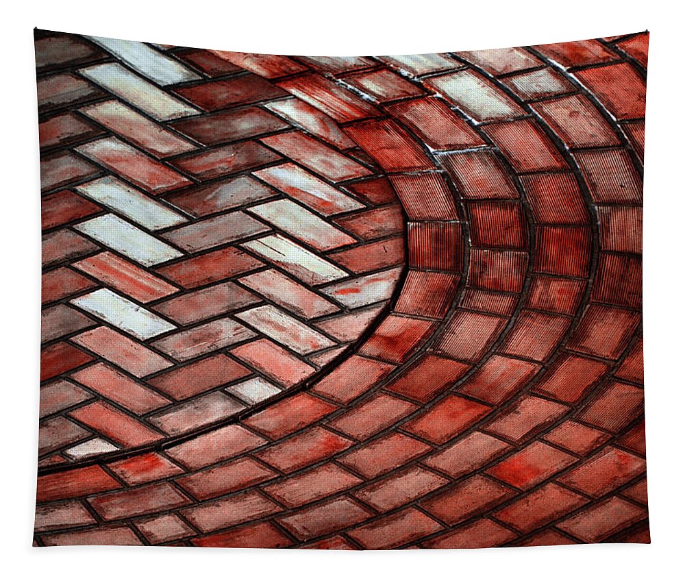 Bricks Tapestry featuring the photograph Thick as a Brick by Michael Frank