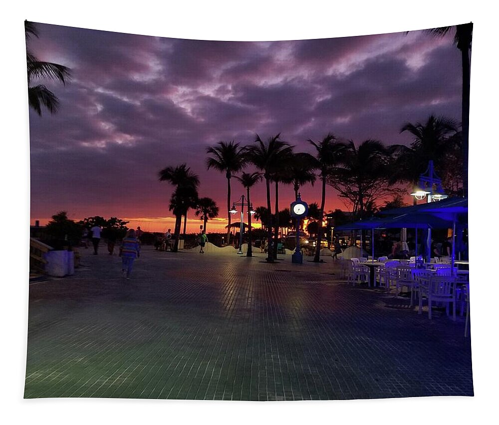 Beach Tapestry featuring the photograph Time Square I by Karen Stansberry