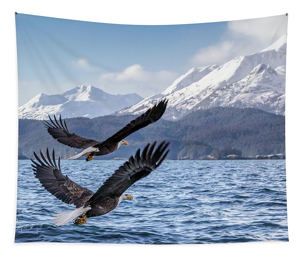 Alaska Tapestry featuring the photograph To the Hills... #2 by James Capo