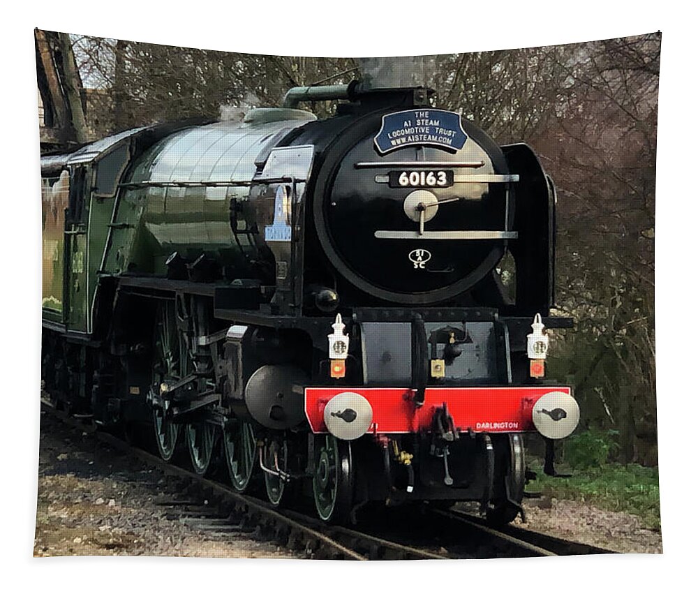 British Tapestry featuring the photograph Tornado A1 Pacific Steam Locomotive by Gordon James