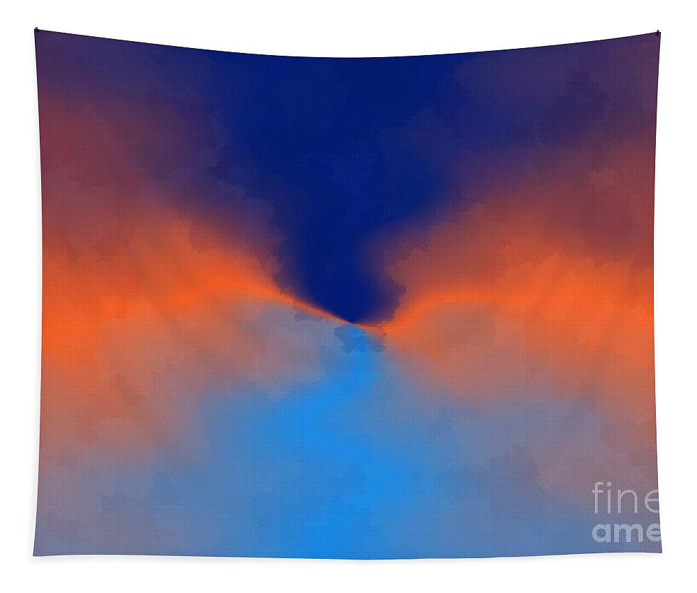 Sunset Tapestry featuring the digital art Toward the Sunset by Bill King