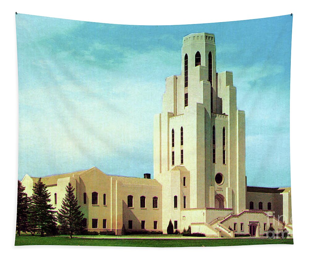 Mausoleum Tapestry featuring the photograph Tower of Memories Mausoleum by Sad Hill - Bizarre Los Angeles Archive