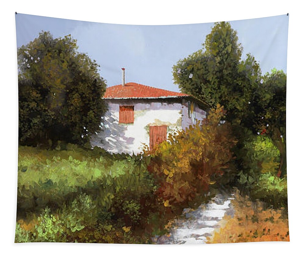 Country Tapestry featuring the painting Tre Gennaio by Guido Borelli