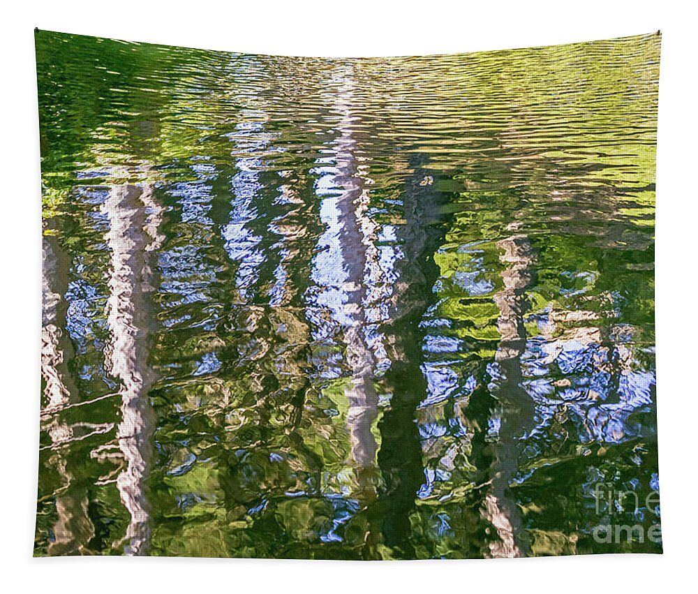 Reflections Tapestry featuring the photograph Tree Reflections by Kate Brown