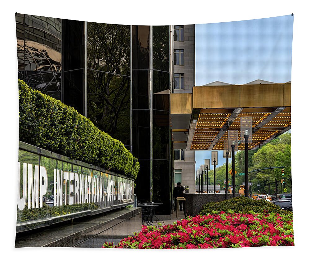 Trump Tapestry featuring the photograph Trump International Hotel by Susan Candelario