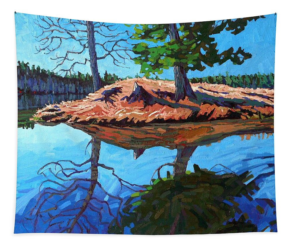 2246 Tapestry featuring the painting Turtle Point by Phil Chadwick