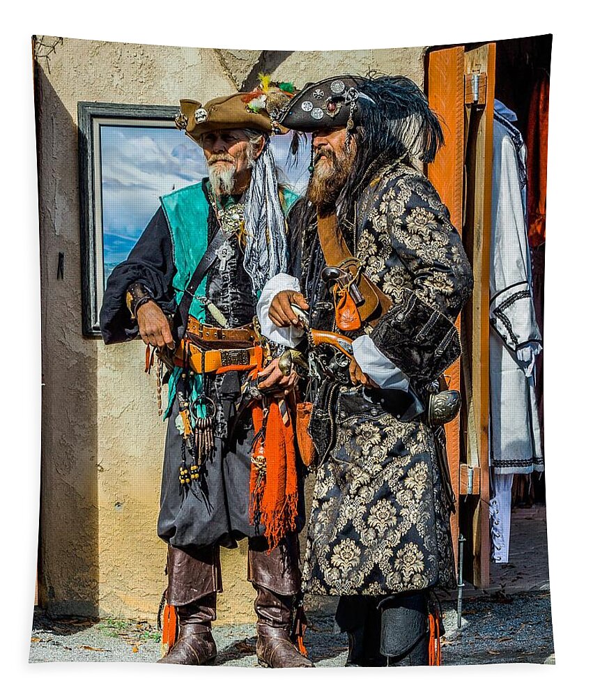  Tapestry featuring the photograph Two Pirates by Rodney Lee Williams