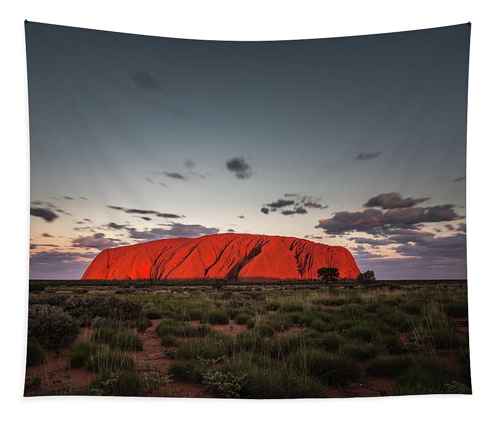 Uluru Tapestry featuring the photograph Uluru by Francesco Riccardo Iacomino