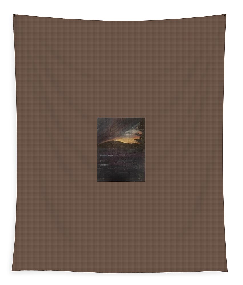 Sunset Tapestry featuring the painting Upcoming Hope - Sunset by Nina Jatania