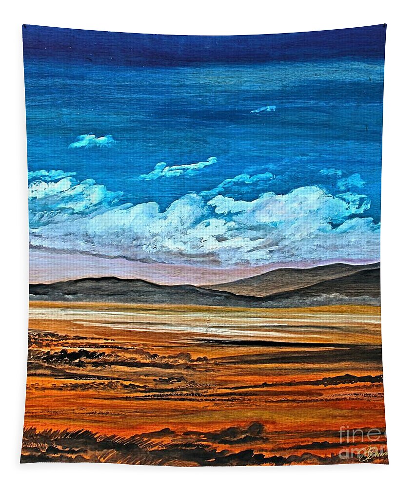 Prints Tapestry featuring the painting Vast Places by Barbara Donovan