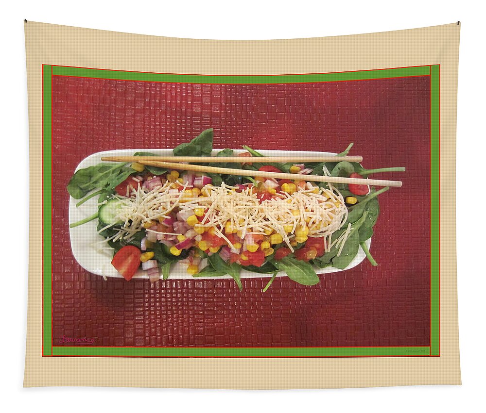 Photo Tapestry featuring the photograph Vegan Salsa Salade by Artist Laurence