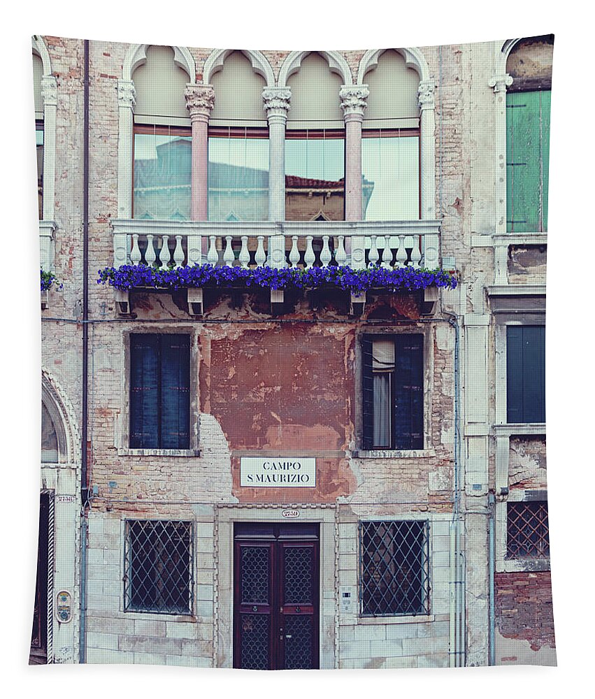 Venice Tapestry featuring the photograph Venetian Doors - Campo San Maurizio by Melanie Alexandra Price