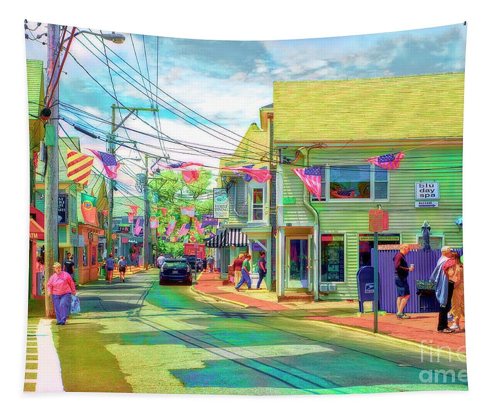 Cape Cod Tapestry featuring the photograph Vibrant Provincetown Massachusetts by Jack Torcello