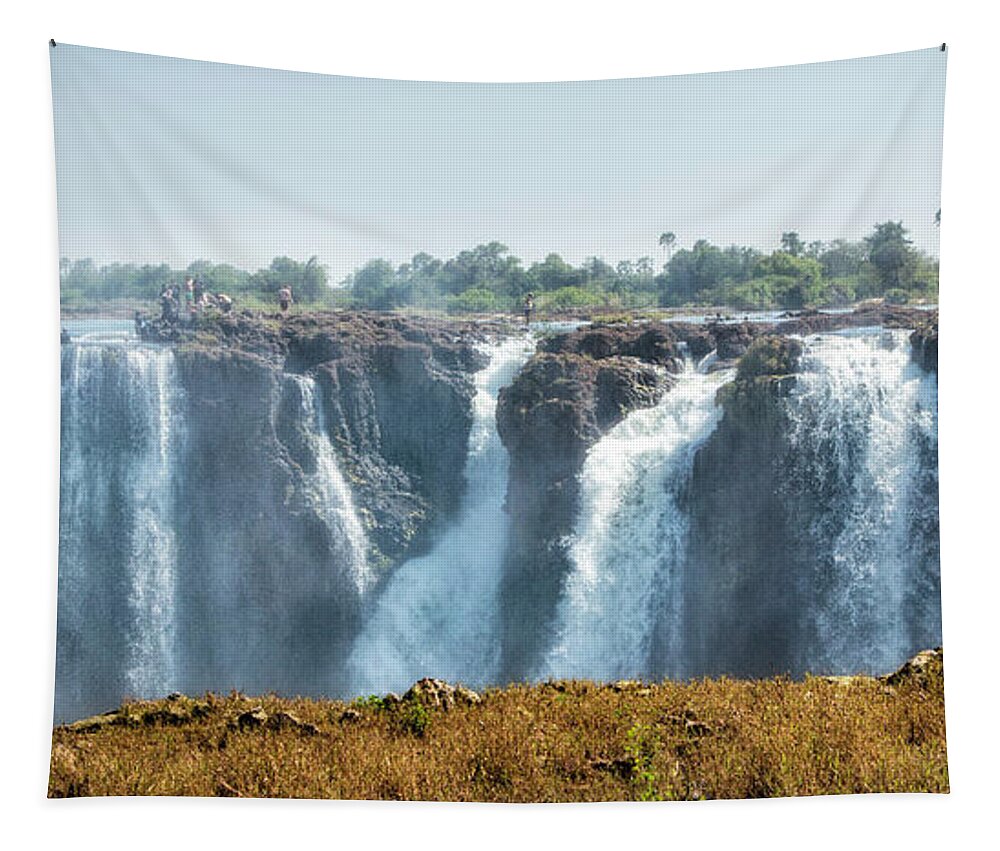 S Africa Tapestry featuring the photograph Victoria Falls 19 by Timothy Hacker