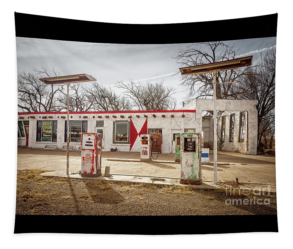 Vintage Midway Station Tapestry featuring the photograph Vintage Midway Station by Imagery by Charly