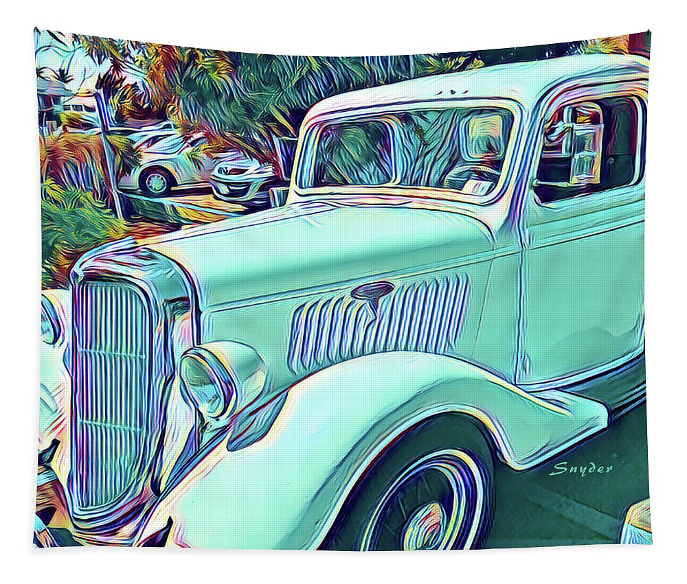 Vintage Truck Sureal Tapestry featuring the photograph Vintage Truck Surreal by Floyd Snyder