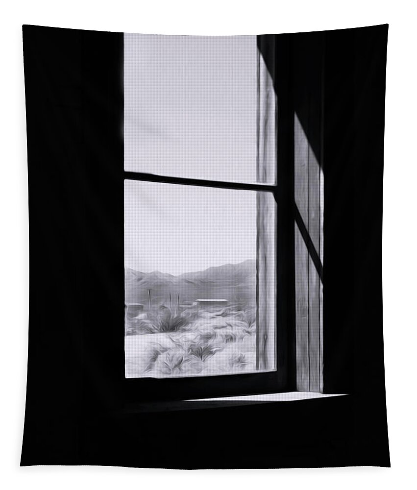 Death Valley Tapestry featuring the photograph Visions of Rhyolite by Joe Schofield