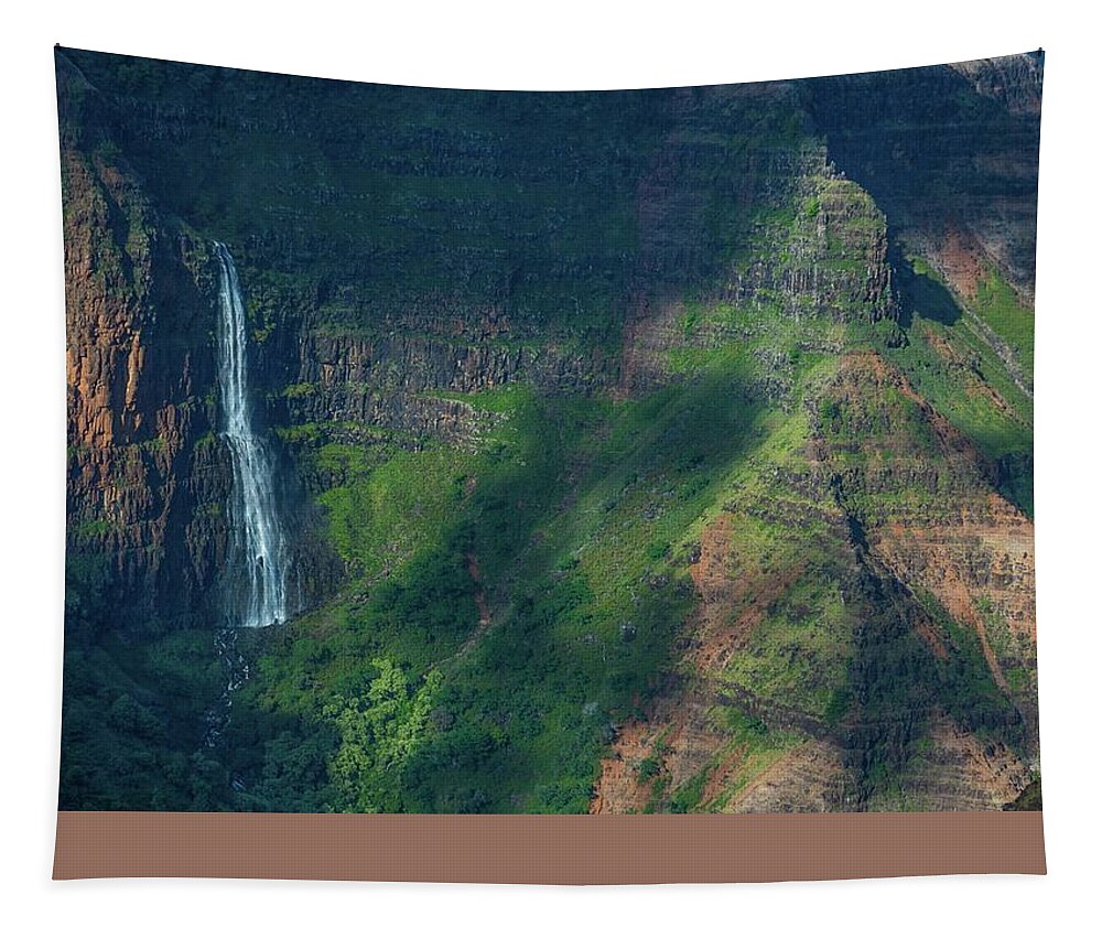 Hawaii Tapestry featuring the photograph Waipo'o Falls I I by Doug Davidson