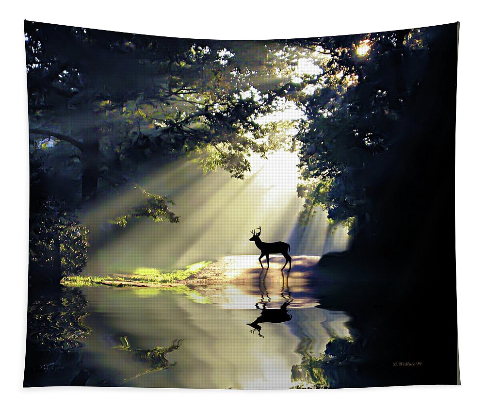 2d Tapestry featuring the photograph Wake Up Deer by Brian Wallace