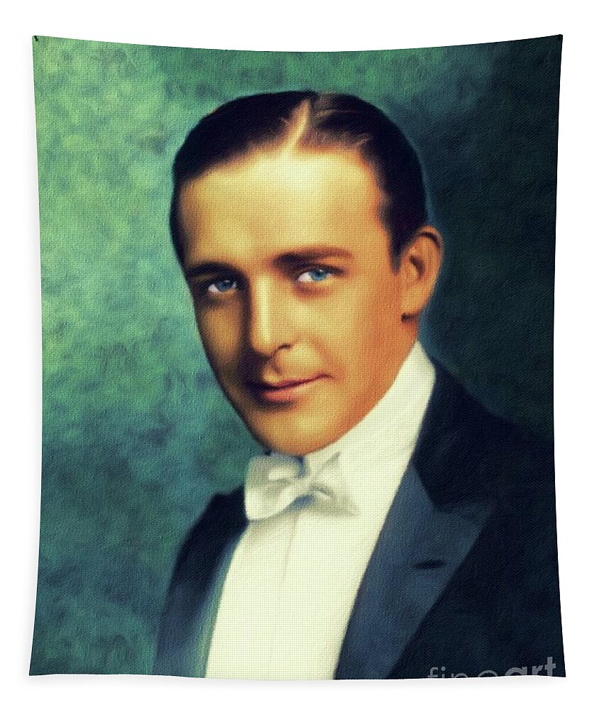 Wallace Tapestry featuring the painting Wallace Reid, Vintage Actor by Esoterica Art Agency