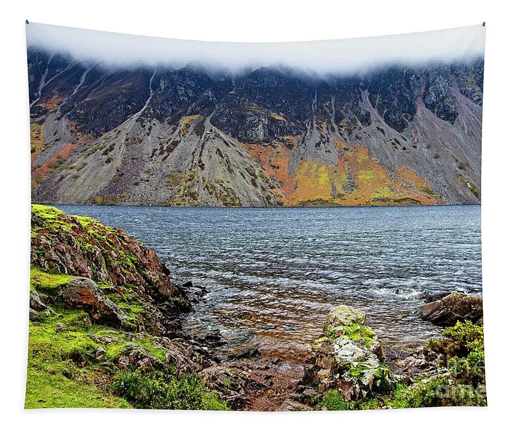 Wasdale Tapestry featuring the photograph Wast Water Screes Lake District by Martyn Arnold