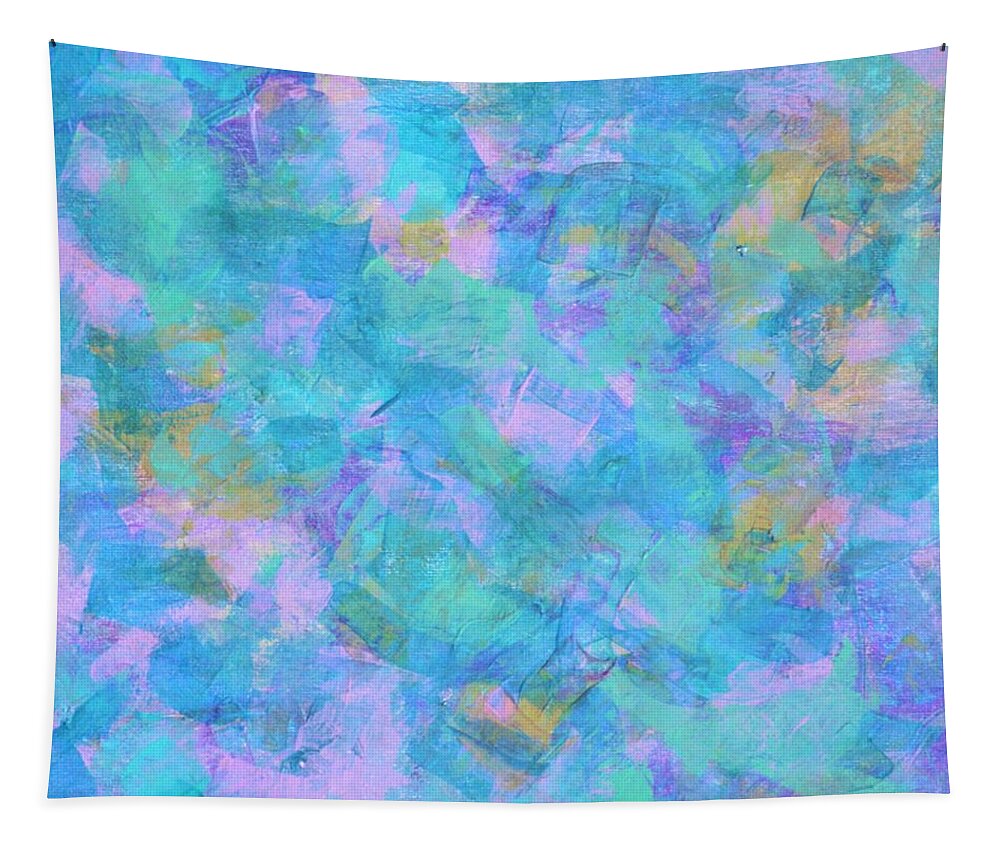 Blue Tapestry featuring the painting Water Colors by Marla McPherson