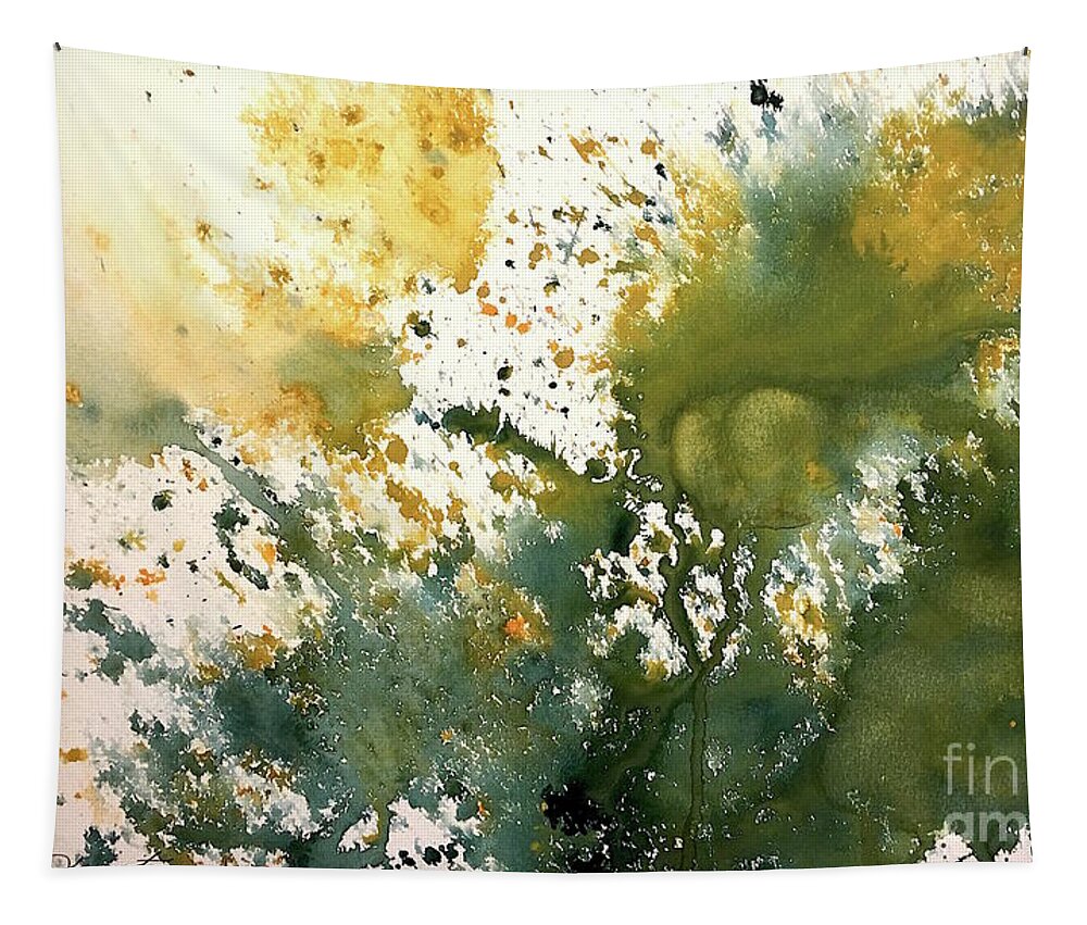 Impressionistic Floral Landscape Louisiana Watercolor Abstract Impressionism Water Bayou Lake Verret Blue Set Design Iris Abstract Painting Abstract Landscape Purple Trees Fishing Painting Bayou Scene Cypress Trees Swamp Bloom Elegant Flower Watercolor Coastal Bird Water Bird Interior Design Imaginative Landscape Oak Tree Louisiana Abstract Impressionism Set Design Fort Worth Texas Thefoyerbr Shoplocal Shopbr Shopbatonrouge Geauxlocal Gobr Brproud 225batonrouge Decoratebatonrouge Batonrougehomes Tapestry featuring the painting Water SCape 02 by Francelle Theriot