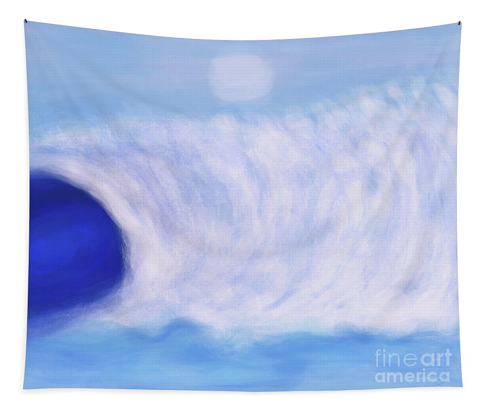 Wave Action Now By Annette Marionneaux Stevenson Tapestry featuring the digital art Wave Action Now by Annette M Stevenson