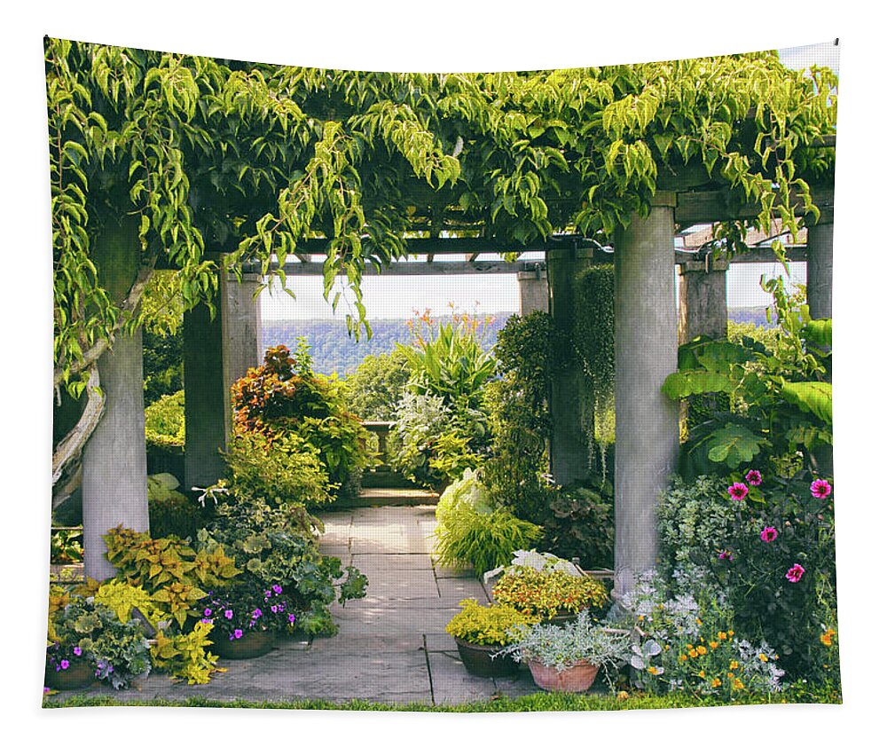 Landscape. Garden Tapestry featuring the photograph Wave Hill by Jessica Jenney