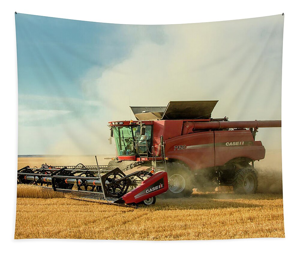 Combine Tapestry featuring the photograph Wheat and Chaff by Todd Klassy