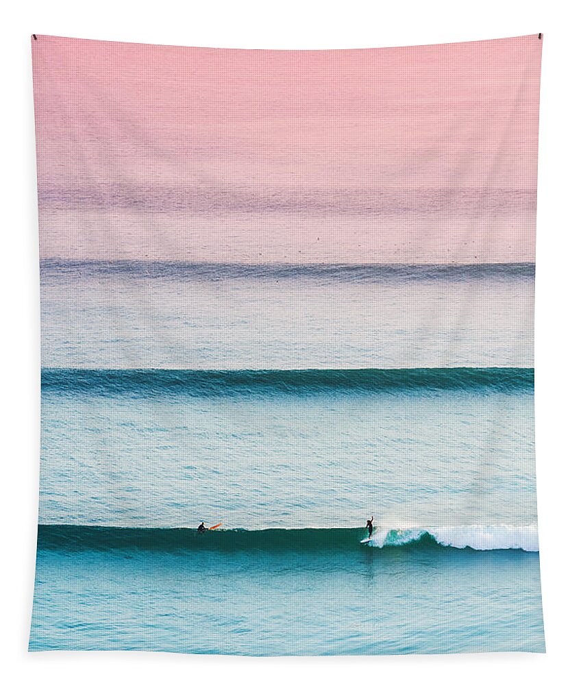 Surfer Tapestry featuring the photograph Where the magic happens. by Mariss Balodis