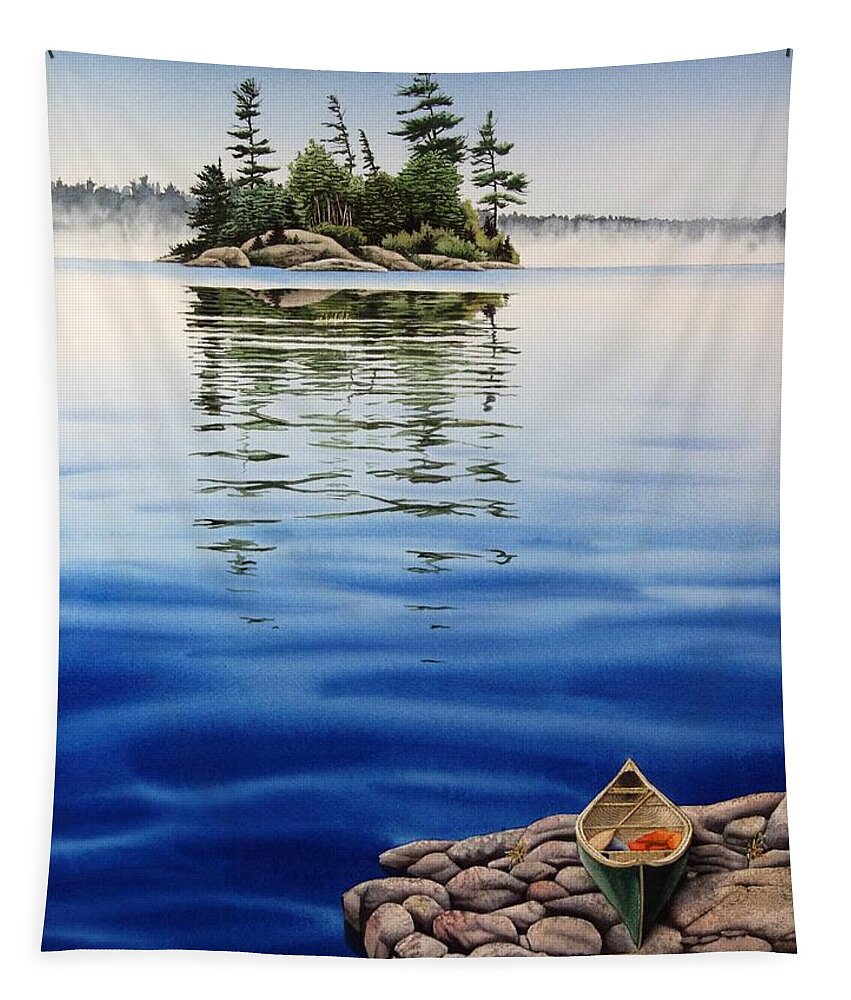 Summer Tapestry featuring the painting Whispering Waters by Karen Richardson