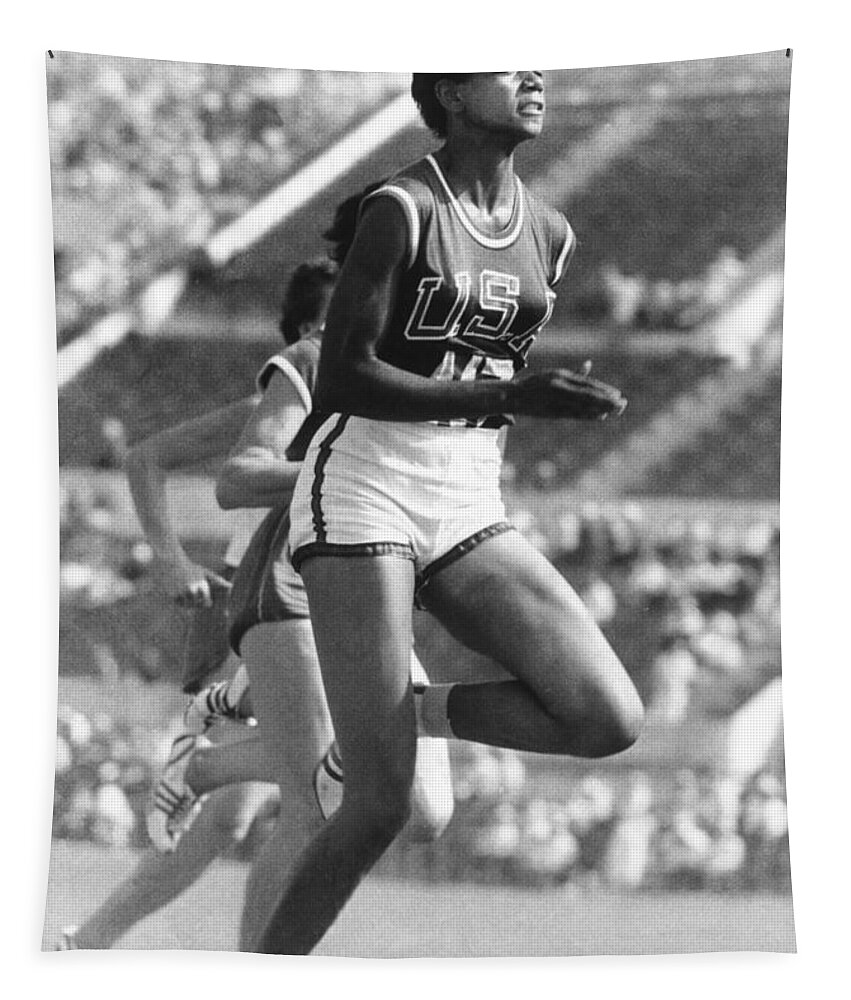 1940 Tapestry featuring the photograph Wilma Rudolph, American Athlete by Science Source