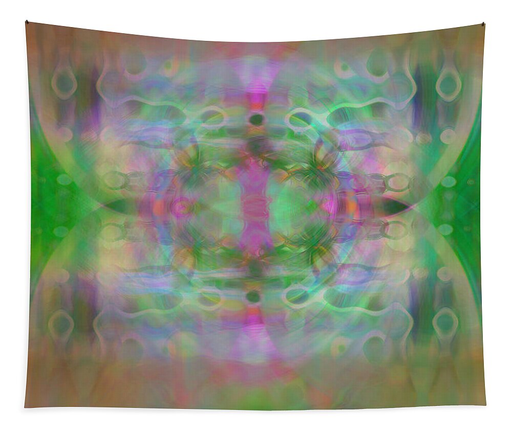 Abstract Tapestry featuring the photograph Wings or Lungs by Cathy Donohoue