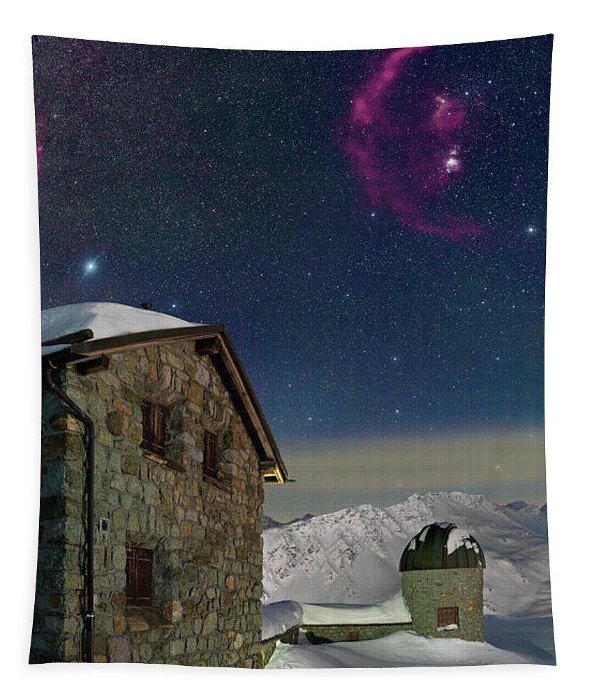 Mountains Tapestry featuring the photograph Winter Bounty by Ralf Rohner