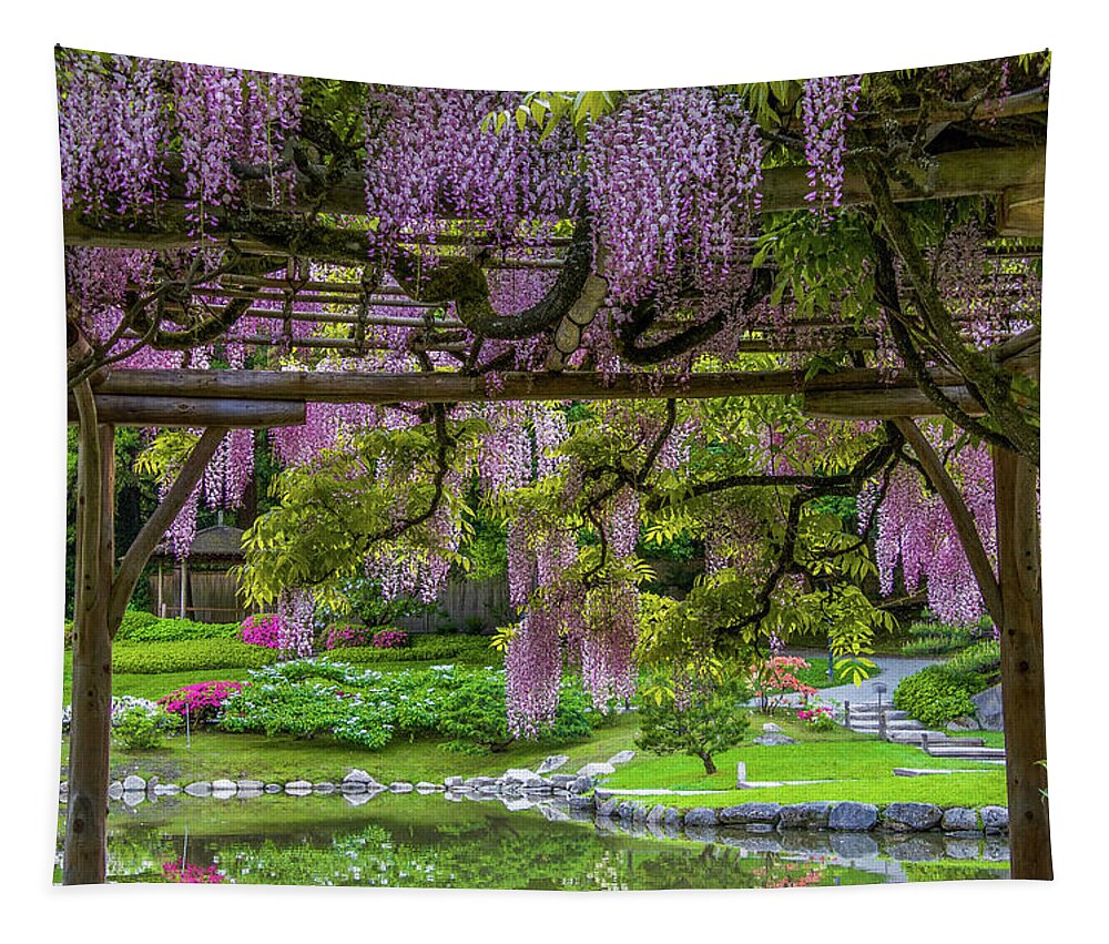 Wisteria Tapestry featuring the photograph Wonderful Wisteria by Emerita Wheeling