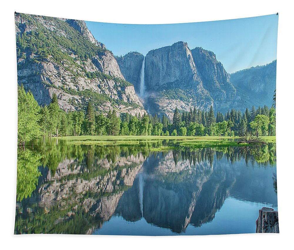 Yosemite Tapestry featuring the photograph Yosemite Reflections by Bill Roberts