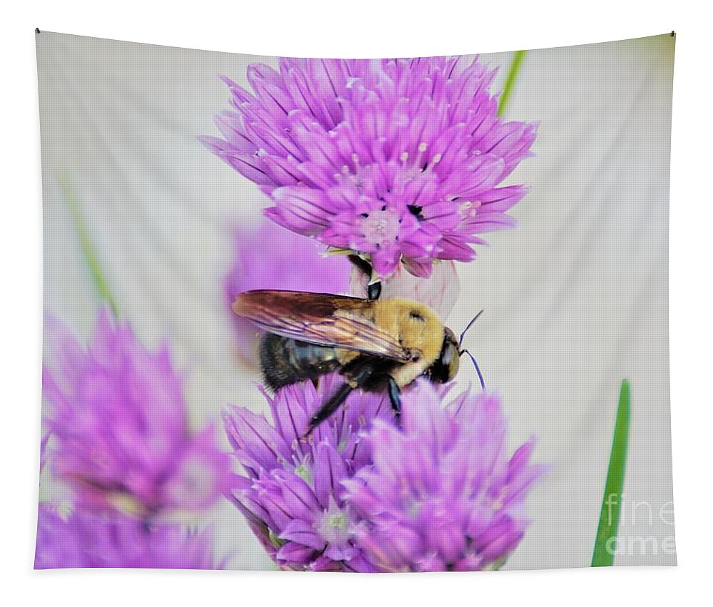 Chives Tapestry featuring the photograph Yummy by Merle Grenz