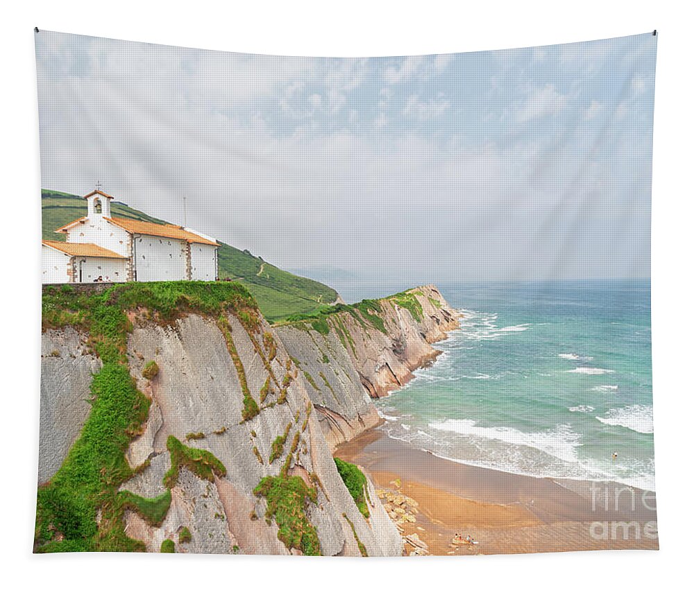 Pais Tapestry featuring the photograph Zumaia coast, Pais Vasco by Anastasy Yarmolovich