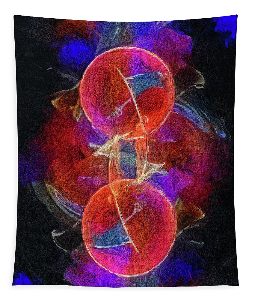 Zygote Tapestry featuring the digital art Zygote by Skip Hunt