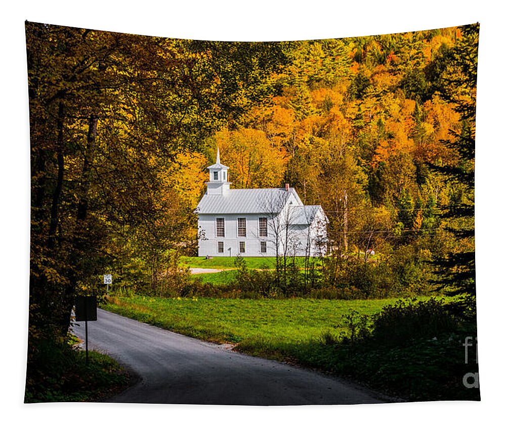 Autumn Tapestry featuring the photograph Autumn in Calais Vermont #1 by Scenic Vermont Photography