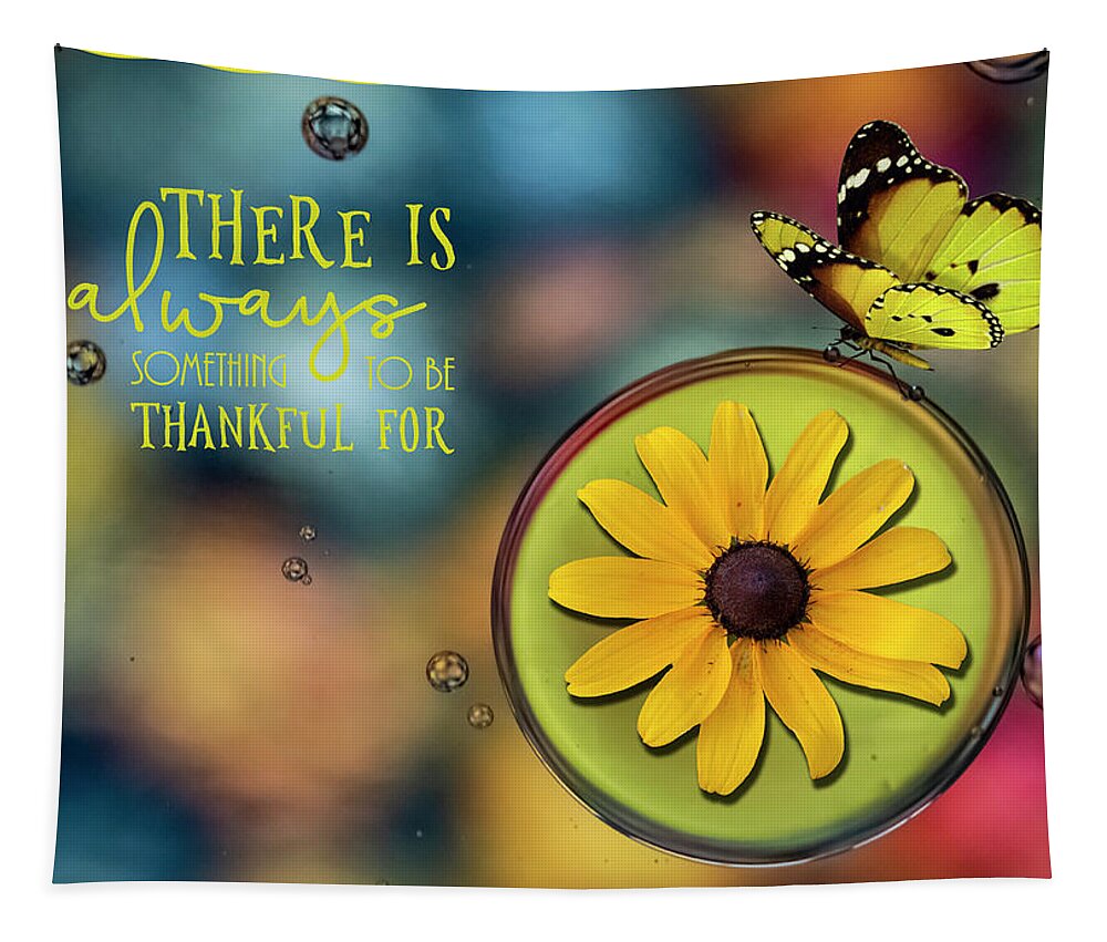 Notecard Tapestry featuring the photograph Be Thankful by Cathy Kovarik