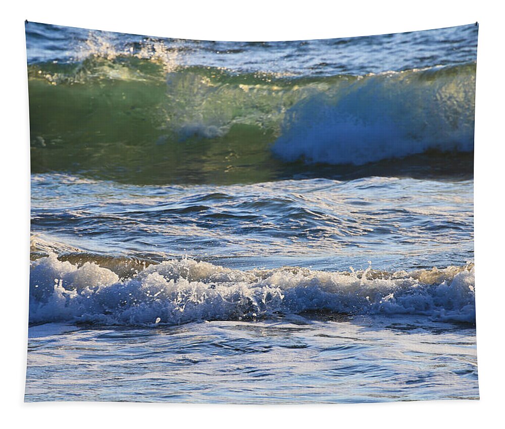 Waves Tapestry featuring the photograph Beautiful water #1 by Jeff Swan