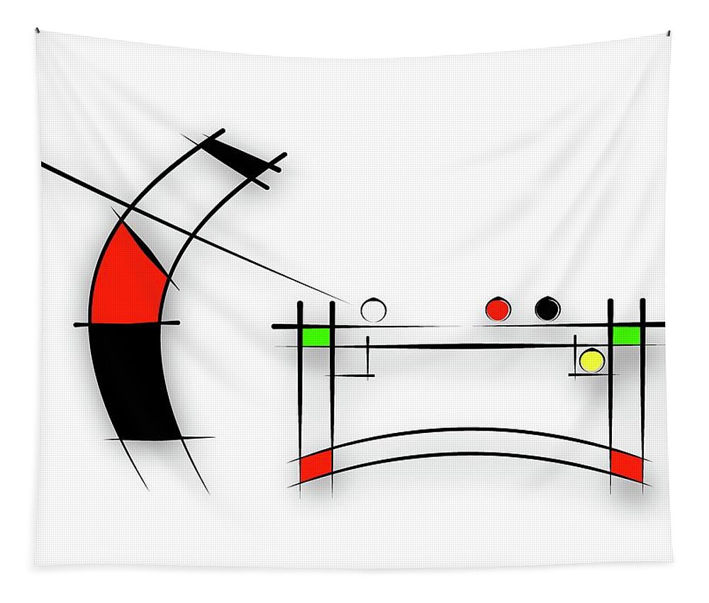 Snooker Tapestry featuring the digital art Biliard s #1 by Pal Szeplaky