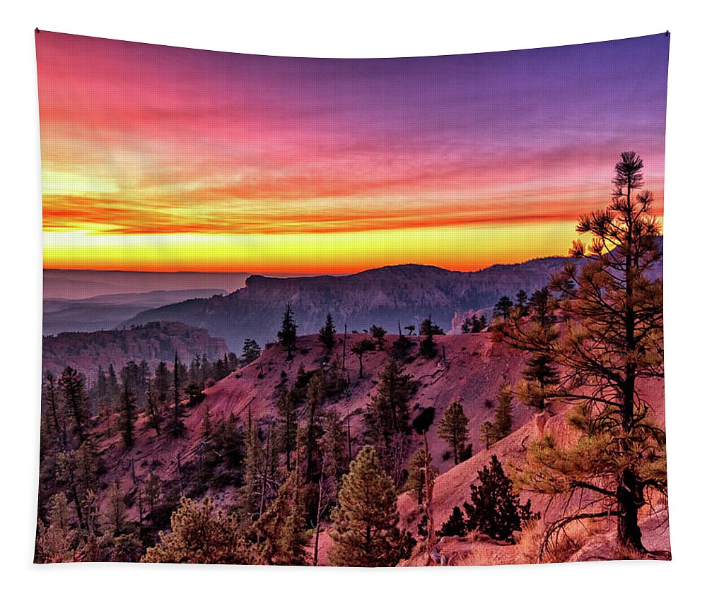 Bryce Canyon Tapestry featuring the photograph Bryce At Sunrise #1 by Nathan Wasylewski