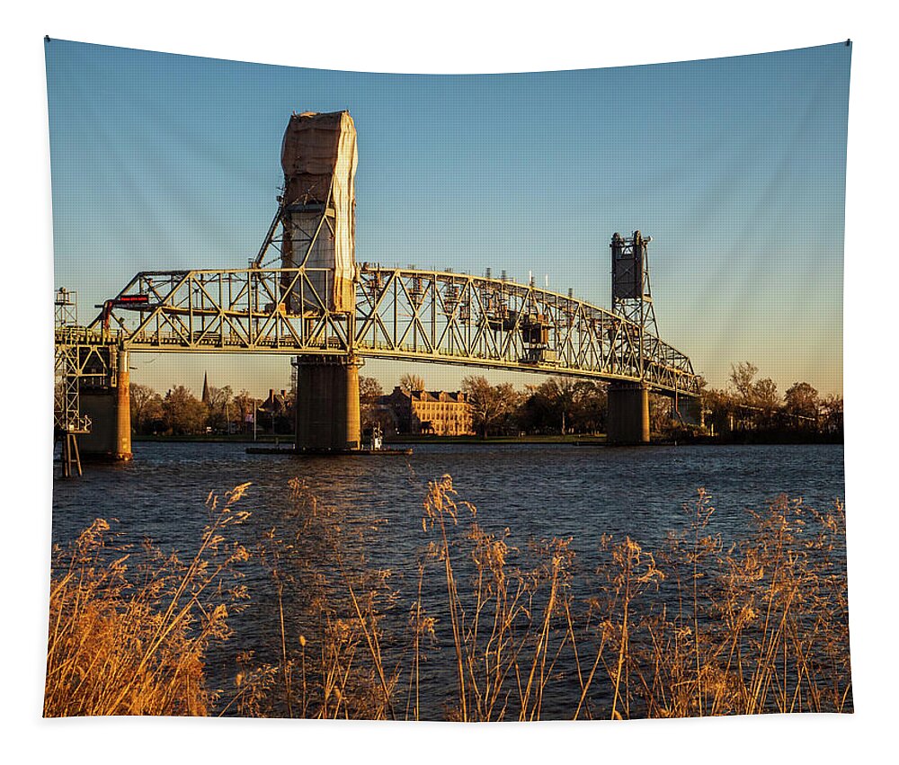 Bristrol Tapestry featuring the photograph Burlington Bristol Bridge by Louis Dallara