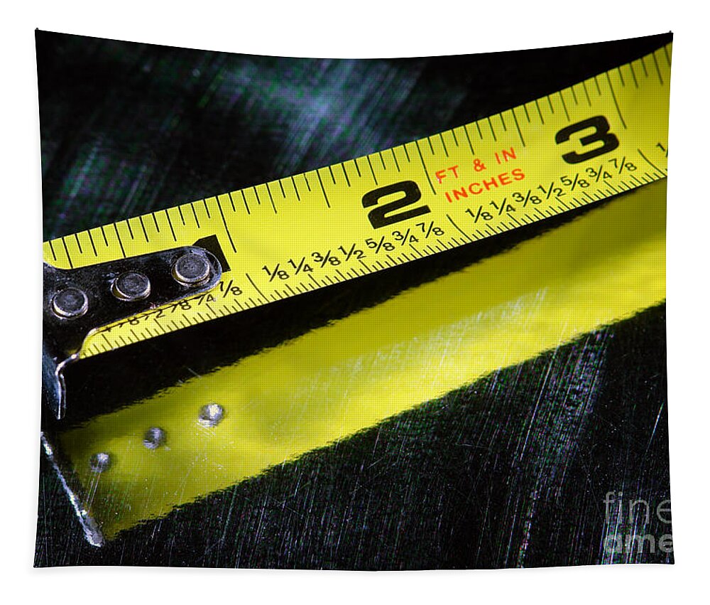 Construction Retracting Tape Measures Tapestry by Olivier Le Queinec - Fine  Art America