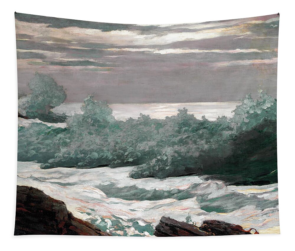 Winslow Homer Tapestry featuring the painting Early Morning After a Storm at Sea by Winslow Homer